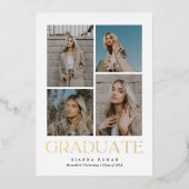 大学院プレステージ卒業写真招待状 箔シーズンカード (正面)