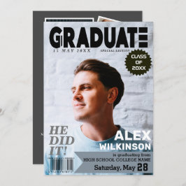 大学院マガジンカバースタイルシック5フォトコラージュ 案内状