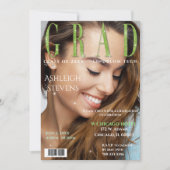 大学院マガジンカバー写真卒業パーティー 招待状 (正面)