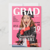 大学院マガジンカバー写真卒業パーティー 招待状 (正面)