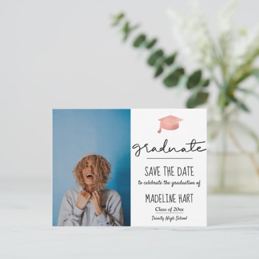 大学院ミニマルの脚本 | 写真の日付を保存 案内ポストカード (スタンド正面)