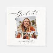 大学院ミニマル写真卒業パーティー スタンダードカクテルナプキン (正面)