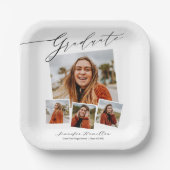 大学院ミニマル写真卒業パーティー ペーパープレート (正面)