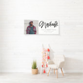 大学院モダンのスクリプト写真 横断幕 (インサイチュ)