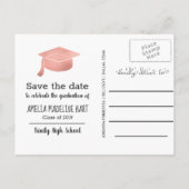 大学院モダンの脚本 | 写真の日付を保存 案内ポストカード (裏面)