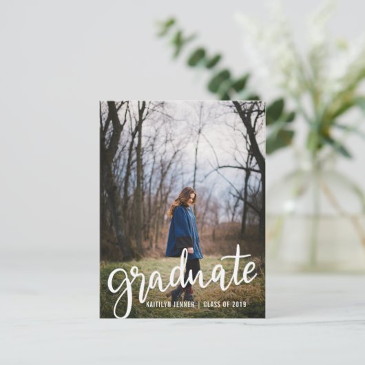 大学院モダンの脚本 | 写真の日付を保存 案内ポストカード (スタンド正面)