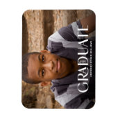 大学院モダンオーバーレイ写真グラフ発表 マグネット (縦)