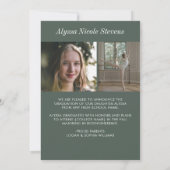 大学院モダンオーバーレイ雑誌カバー写真 案内状 (裏面)