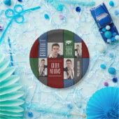 大学院モダンカスタム写真校紙プレート ペーパープレート (パーティー)