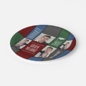 大学院モダンカスタム写真校紙プレート ペーパープレート (アングル)