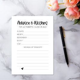 大学院モダンカードのアドバイスと願い エンクロージャーカード