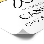 大学院モダンシンプルスクリプトへようこそ4枚の写真 ポスター (角)