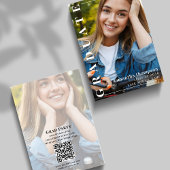 大学院モダンシンプル写真スタイリッシュタイポグラフィ 招待状