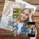 大学院モダンシンプル写真スタイリッシュタイポグラフィ 招待状