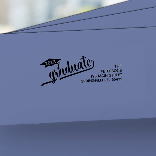 大学院モダンスクリプト差出人住所 ラバースタンプ