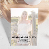 大学院モダンミニマル写真テンプレートシンプル 案内状