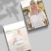 大学院モダンミニマル写真トレンディー脚本 案内状