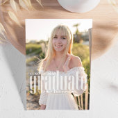 大学院モダンミニマル写真トレンディー脚本 案内状