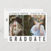 大学院モダン写数々の真スタイリッシュ シーズンポストカード (正面/裏面)