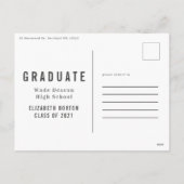 大学院モダン写数々の真スタイリッシュ シーズンポストカード (裏面)