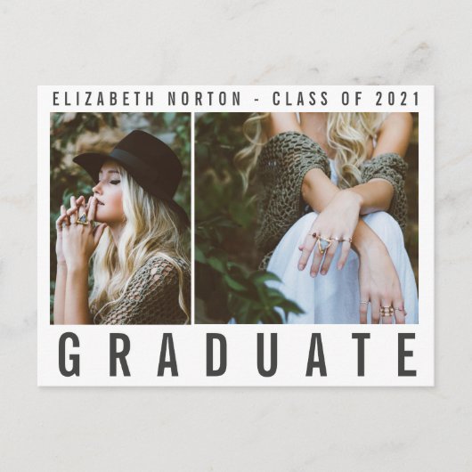 大学院モダン写数々の真スタイリッシュ シーズンポストカード (正面)