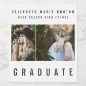 大学院モダン写数々の真スタイリッシュ ワインラベル (シングルラベル)