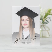 大学院モダン写真卒業 案内状 (スタンド正面)