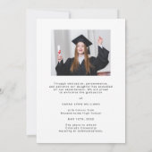 大学院モダン写真卒業 案内状 (裏面)