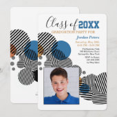 大学院モダン写真招待状 招待状 (正面/裏面)