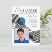 大学院モダン写真招待状 招待状 (スタンド正面)