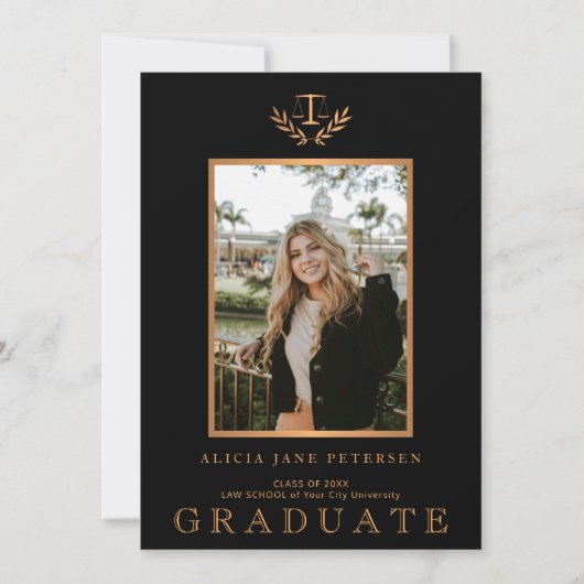 大学院モダン写真法科卒業 案内状 (正面)