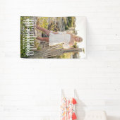 大学院モダン写真祝シンプルい 横断幕 (インサイチュ)