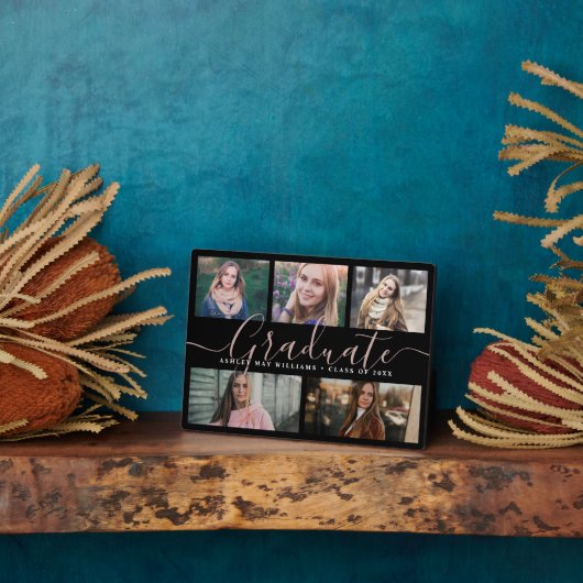 大学院モダン台本フォトコラージュ記念 フォトプラーク (側面)