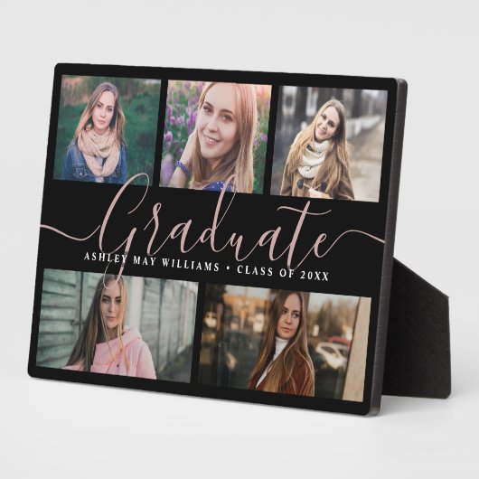 大学院モダン台本フォトコラージュ記念 フォトプラーク (側面)