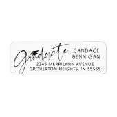 大学院モダン脚本ブラックキャップ ラベル (正面)