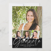 大学院モダン脚本5枚白黒 案内状 (正面)