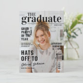 大学院モダン雑誌写真卒業パーティー 招待状 (スタンド正面)