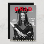 大学院ユニーク誌カバー写真パーティー 招待状 (正面/裏面)