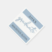 大学院ライトブルー |ロビンエッグブラシ スタンダードカクテルナプキン (角)