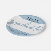 大学院ライトブルー |ロビンエッグブラシ ペーパープレート (アングル)