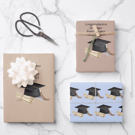 大学院ラッピング紙フラットシートセット3 ラッピングペーパーシート (正面)