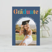 大学院レトロカラフルArch写真 案内状 (スタンド正面)