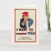 大学院修士課程修了おめでとうございます カード (正面)