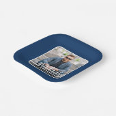 大学院写真はっきりした台本卒業パーティー ペーパープレート (傾斜あり)