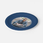 大学院写真はっきりした台本卒業パーティー ペーパープレート (アングル)