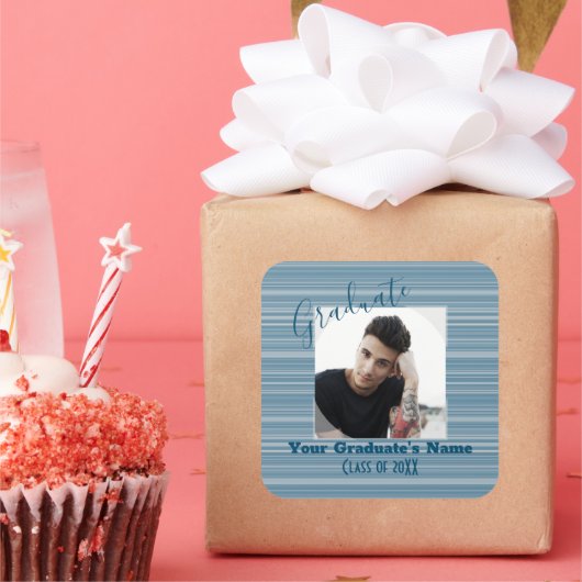 大学院写真シール – HAMbyWG スクエアシール (パーティー)