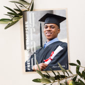 大学院写真テンプレートモダンタイポグラフィはっきりした 招待状