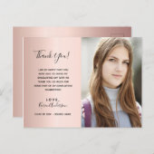 大学院写真バラ金ゴールドありがとう ポストカード (正面/裏面)