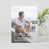 大学院写真パーティの招待状 案内状 (スタンド正面)