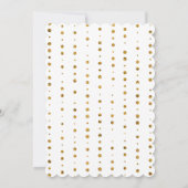 大学院写真フローラフェイク金ゴールドグリッター紙吹雪 案内状 (裏面)